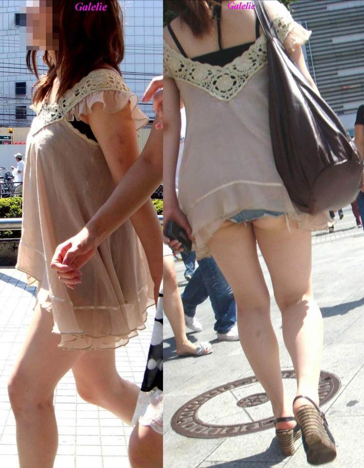 デニムホットパンツ_ハミ尻_街撮り盗撮07