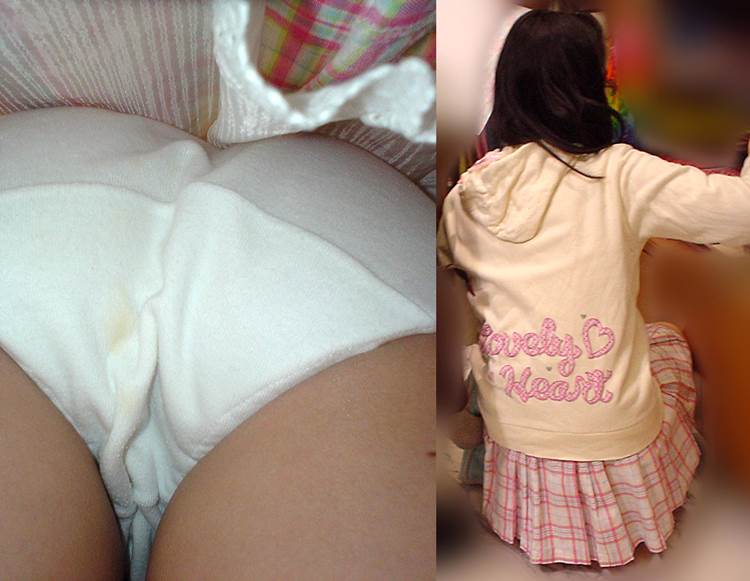 シミ付き_逆さ撮り_素人_盗撮_エロ画像09