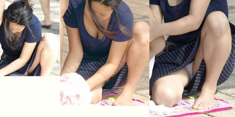 熟女_座りパンチラ_盗撮_エロ画像12