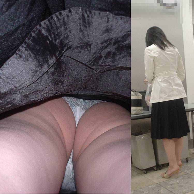 白Tバック_逆さ撮り_盗撮_エロ画像15