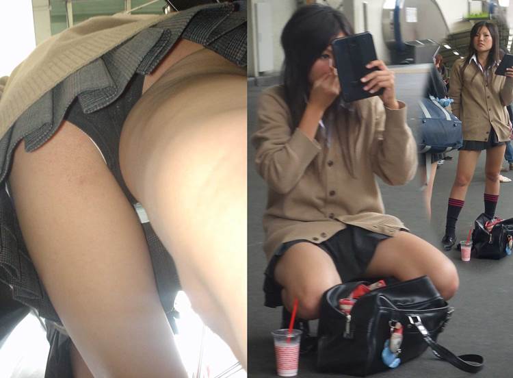 JK_見せパン_逆さ撮り_盗撮_エロ画像10