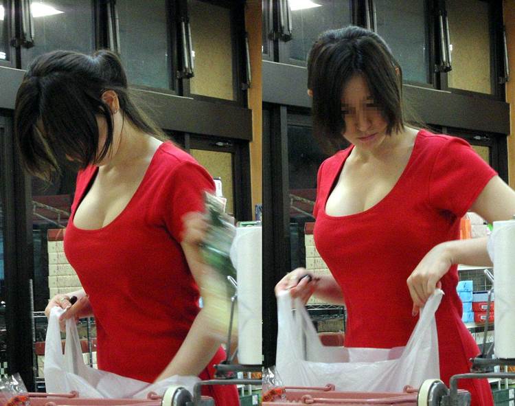 素人_巨乳_谷間街撮り12