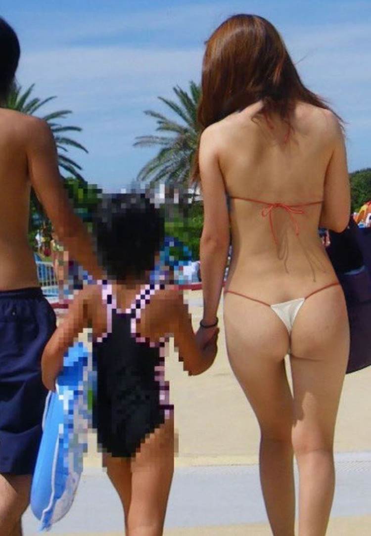 海盗撮_Tバック_素人水着15