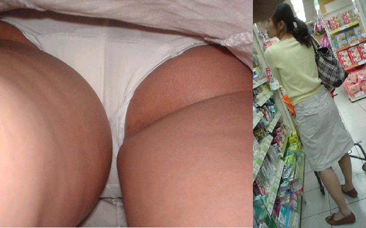 人妻_逆さ撮り_生足_盗撮画像09