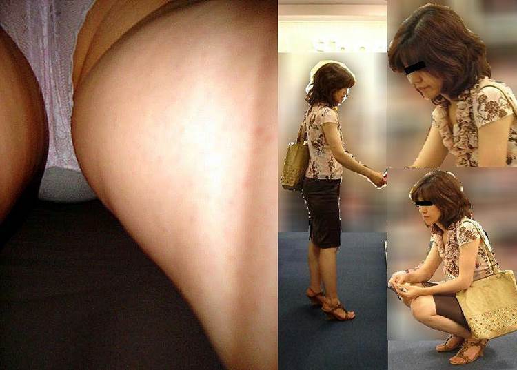 人妻_熟女_逆さ撮り_盗撮画像12