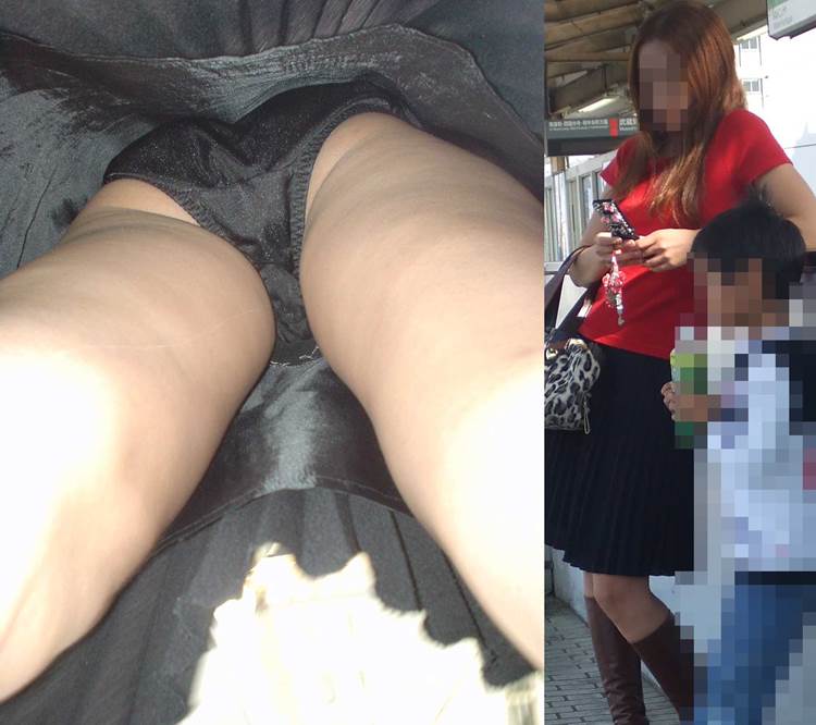 人妻_熟女_逆さ撮り_盗撮画像02