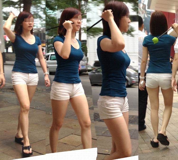 白ホットパンツ_街撮り_盗撮_エロ画像11