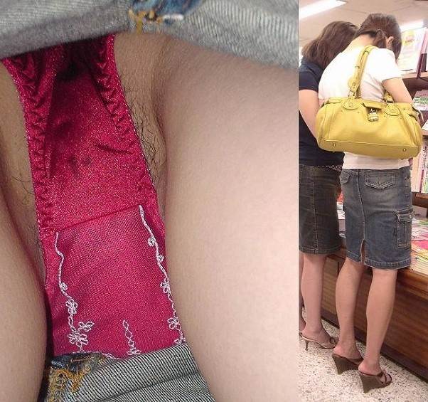 ハミ毛_逆さ撮り_素人_マン毛_盗撮_エロ画像13