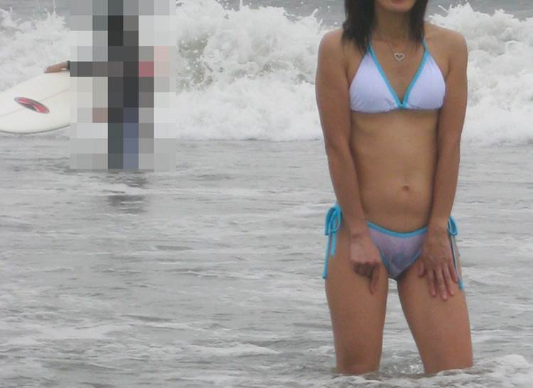 素人_水着透け_マン毛_エロ画像08