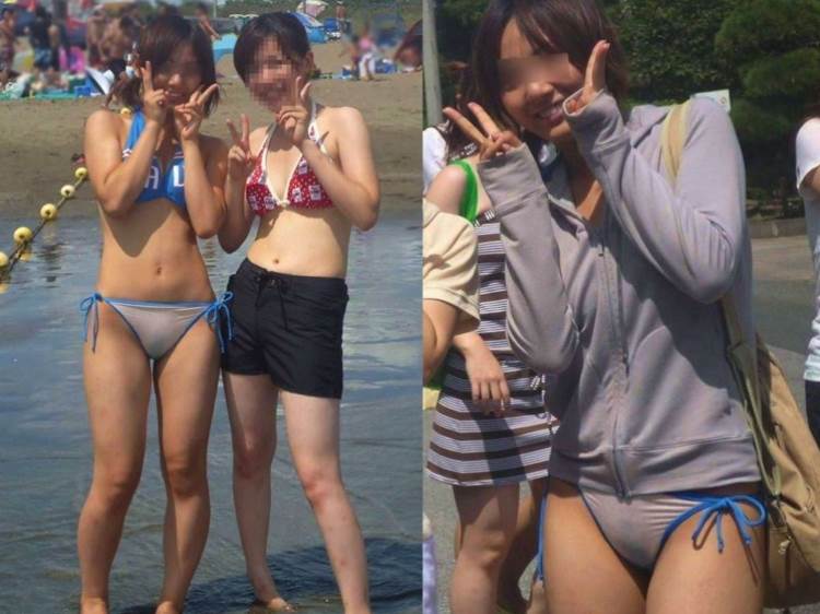 素人_水着透け_マン毛_エロ画像15