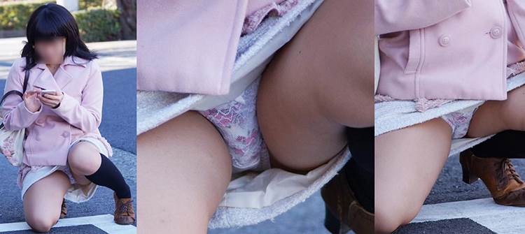 座りパンチラ_盗撮_街撮り_エロ画像08