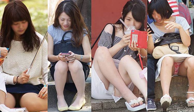 座りパンチラ_盗撮_街撮り_エロ画像17