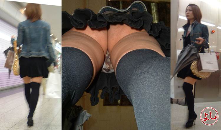 素人_Tバック_逆さ撮り_盗撮_エロ画像09