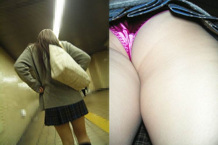 JK_派手パンティー_逆さ撮り_盗撮_エロ画像06