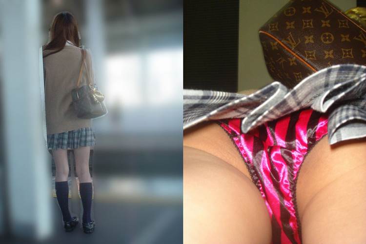 JK_派手パンティー_逆さ撮り_盗撮_エロ画像13
