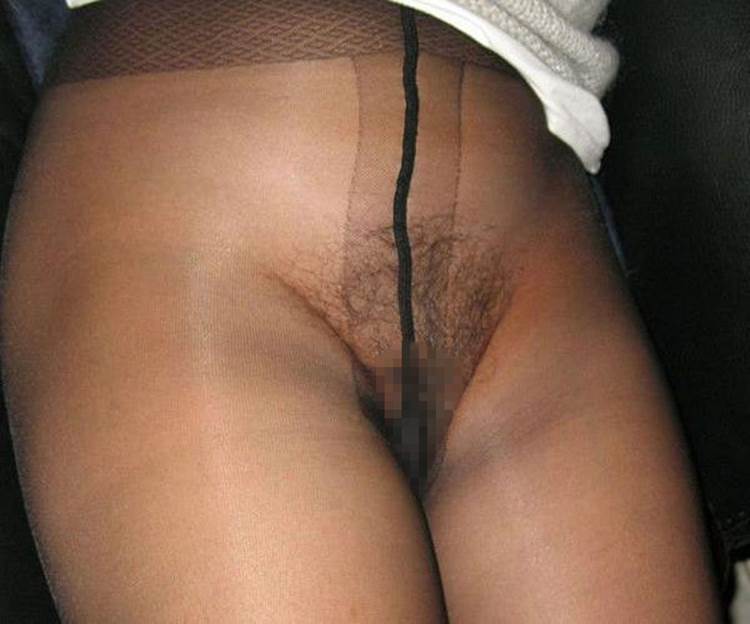 黒パンスト_ノーパン_エロ画像20